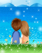 Gif animé amour paisible